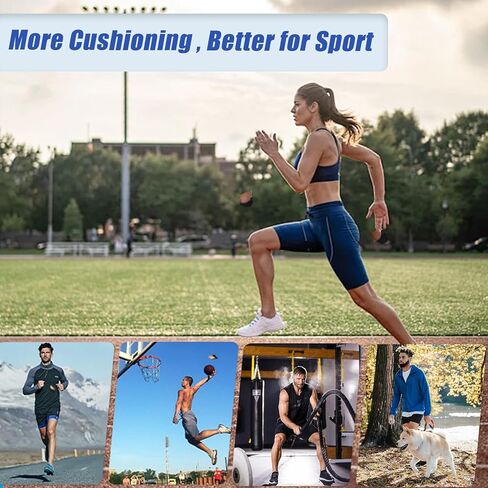 Mens Womans Black Ankle Low Cut Socks for Comfortable and breathable Athletic running, cycling, and walking Cushioned Sole Socks With Tab US 6-9 （6 Pairs） in Saudi Arabia