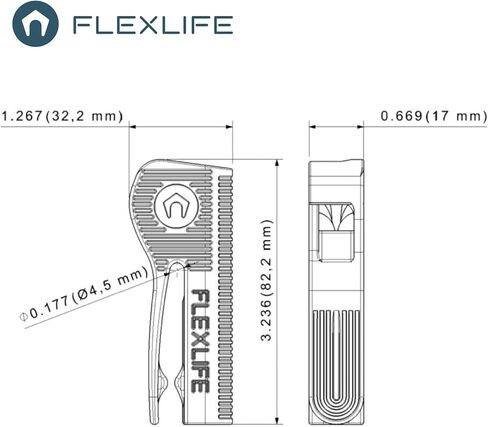 FlexLife - FlexHook - خطاف الأسلاك (4 عبوات) | ملحقات مصدات القوارب المثالية لضبط مصدات القوارب وضبطها بسهولة دون استخدام عقدة in Saudi Arabia