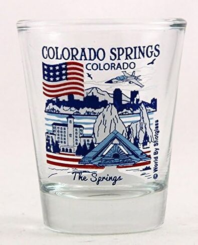 Colorado Springs Colorado Great American Cities Collection Shot Glass in Saudi Arabia