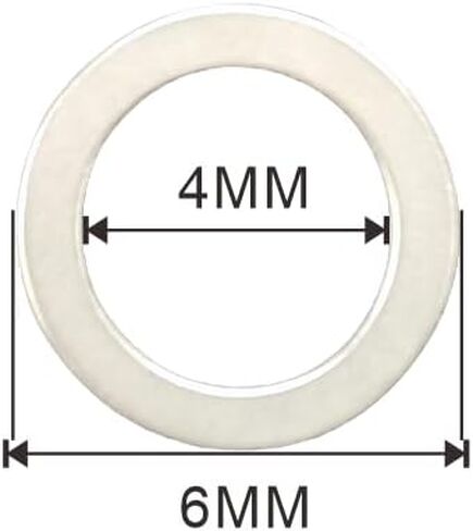 مجموعة غسالة Shim M5x7mm 48pcs - الفواصل الفولاذية المترية 0.1/0.2/0.3/0.5 مم ، محاذاة دقيقة ، متوافقة مع CNC ، السيارات والعمل الميكانيكي in Kuwait