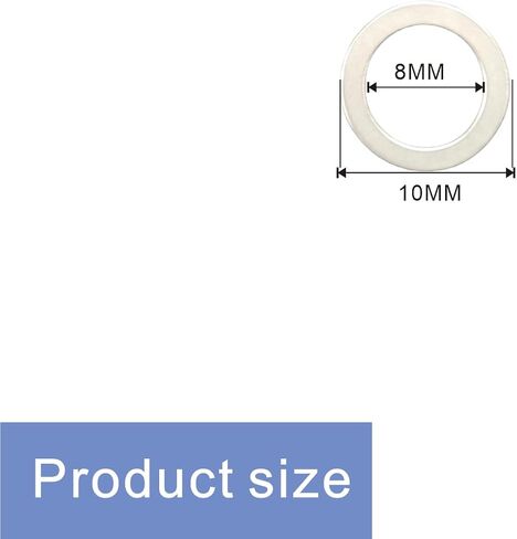 مجموعة غسالة Shim M5x7mm 48pcs - الفواصل الفولاذية المترية 0.1/0.2/0.3/0.5 مم ، محاذاة دقيقة ، متوافقة مع CNC ، السيارات والعمل الميكانيكي in Kuwait