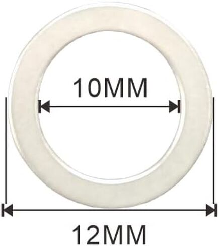 مجموعة غسالة Shim M5x7mm 48pcs - الفواصل الفولاذية المترية 0.1/0.2/0.3/0.5 مم ، محاذاة دقيقة ، متوافقة مع CNC ، السيارات والعمل الميكانيكي in Kuwait