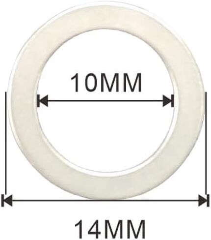 مجموعة غسالة Shim M5x7mm 48pcs - الفواصل الفولاذية المترية 0.1/0.2/0.3/0.5 مم ، محاذاة دقيقة ، متوافقة مع CNC ، السيارات والعمل الميكانيكي in Kuwait