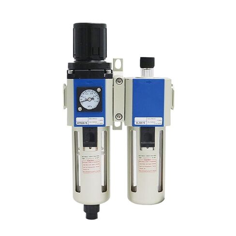 G Series FRL Unit Air Filter Pressure Regulator Lubricator GFC/GFR/GF/GR/GL200/300/400 1/4 3/8 Semi-auto Drain Built in Gauge(Filter Regulator GFR,300-15) in Saudi Arabia