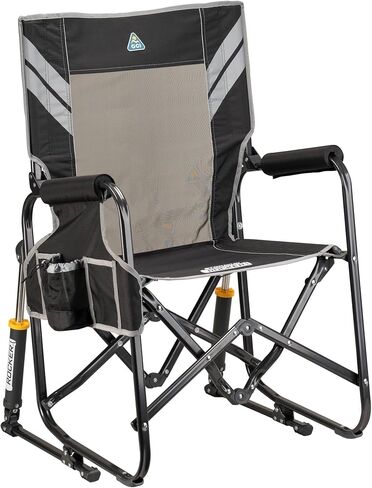 GCI Outdoor Freestyle Rocker XL Portable Folding Rocking Chair, Outdoor Camping Chair with Side Table, Aluminum in Kuwait