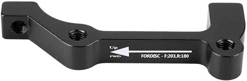 VGEBY1 BRAKE MOUNT ADAPTER ، قرص الفرجار Post Mount PM A-F180 هو B-F203/R180 (2 براغي+4 غسالات) (B-F203/R180-Black) Sportinggoods وقطع الغيار in Saudi Arabia