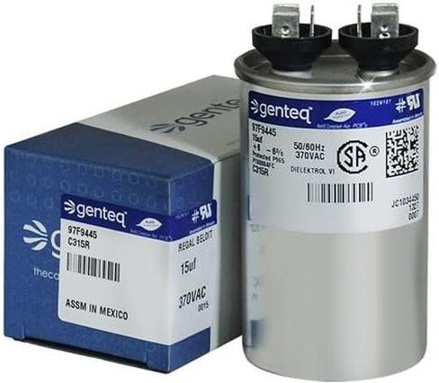 Aerovox Z23S3715M - 15 UF MFD X 370 VAC GENTEQ CAPACITOR ROUND # C315R / 97F9445 in Saudi Arabia