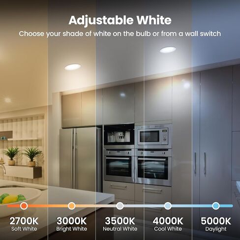 Feit Electric BR40 LED LED لمبة ، 100 واط مكافئة ، قابلة للضايق ، 1400 لومن ، 5 ألوان قابلة للتعديل ، 90+ CRI ، إضاءة غرض عام للفيضانات والمسار ، 25000 ساعة من العمر ، BR40100DM/6WYCA/2 ، 2 عبوة in Kuwait