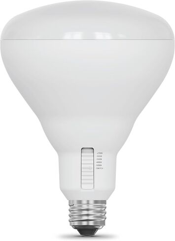 Feit Electric BR40 LED LED لمبة ، 100 واط مكافئة ، قابلة للضايق ، 1400 لومن ، 5 ألوان قابلة للتعديل ، 90+ CRI ، إضاءة غرض عام للفيضانات والمسار ، 25000 ساعة من العمر ، BR40100DM/6WYCA/2 ، 2 عبوة in Kuwait