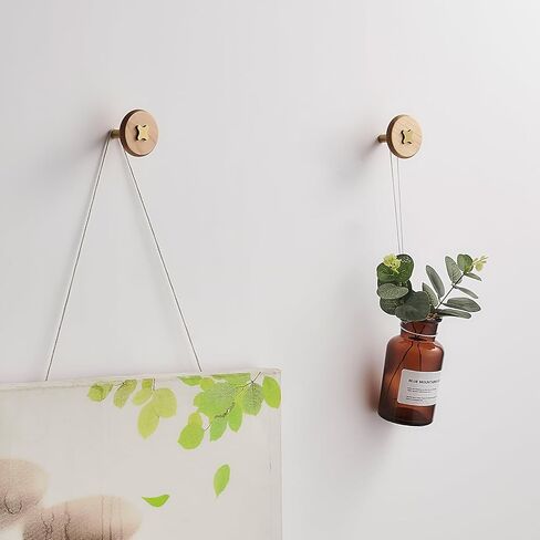 Solid Brass & Sapele/Mahogany Wall Hooks 2 Pack - Decorative Heavy Duty Coat Hooks with Vintage Cross Screw Design for Entryway, Bathroom, Luxury Spaces TC008S in Saudi Arabia