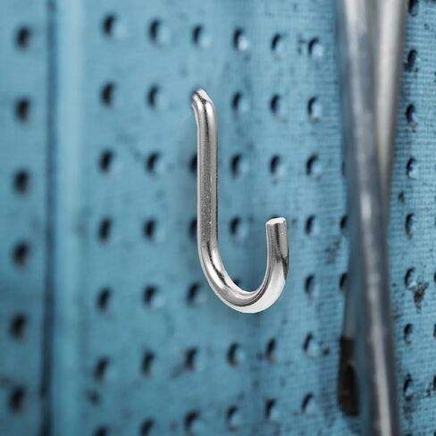 10 PCS Iron Pegboard Hooks - Attility J Hooks لأدوات تعليق ، وملحقات منظمة Pegboard السوداء للمرآب ، وغرفة الحرفية ، والمكتب ، تناسب فتحات 1/4 بوصة in Kuwait