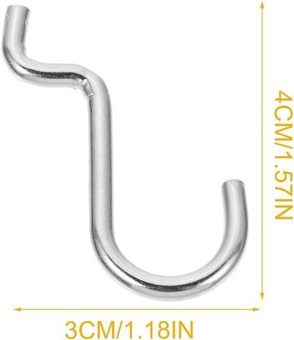 10 PCS Iron Pegboard Hooks - Attility J Hooks لأدوات تعليق ، وملحقات منظمة Pegboard السوداء للمرآب ، وغرفة الحرفية ، والمكتب ، تناسب فتحات 1/4 بوصة in Kuwait