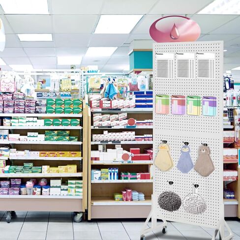 الشجرة الشرقية 30 عبوات 4 بوصات من لوحات pegboard المعدنية ، والسنانير القياسية مناسبة مع شاشة pegboard وألواح pegboard ، بيضاء in Kuwait