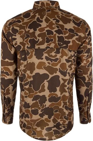 Drake Waterfowl Men's Est Wingshooter Trey Moisture-wicking long Sleeve Hunting Shirt مع حماية من أشعة الشمس 30 in Saudi Arabia