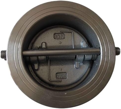 304 Stainless Steel Wafer Butterfly Check Valve H77X-16P Double Flap Thin Type Valve DN40 in Saudi Arabia