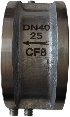 304 Stainless Steel Wafer Butterfly Check Valve H77X-16P Double Flap Thin Type Valve DN40 in Saudi Arabia