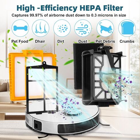 جزء استبدال مجموعة الملحقات لاكتشاف/اكتشاف Pro Pro AV2800ZE AV2810YS AV/RV2820ZE/YE Robot ، الفرشاة الرئيسية ، المرشحات الأولية ، مرشحات الرغوة ، مرشحات ما قبل/بعد)-مرشحات ، فرشاة جانبية (18 حزمة) in Saudi Arabia