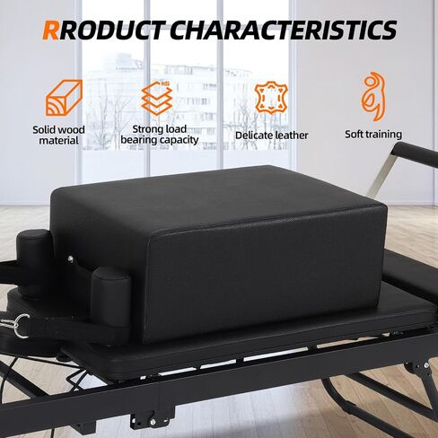 Portable Pilates Reformer Sitting Box, Non-Slip Pilates Sit Boxs for Home Workout, Pilates Exercise Accessories for Pilates Refomer/Board, Posture Correction, and Rehabilitation Training, Grey in Saudi Arabia