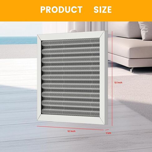 20x20x1 HVAC Furnace Air Filter ، يستمر مدى الحياة ، قابلة للغسل ، آخر مرشح HVAC الذي ستشتريه على الإطلاق ، تتنفس بأمان في المنزل أو في المكتب ، Merv 8 in Kuwait
