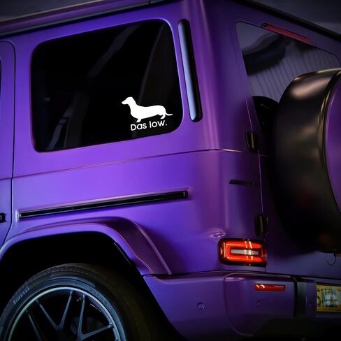 داس منخفضة dachshund ملصق Vinyl ملصق Auto Car Truck Baptop | أبيض | 5.5 "× 3" in Saudi Arabia