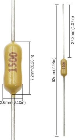 2.4x7mm 125ma-10a خرطوشة الرصاص المحورية ، واقي 0.5A 1A 1.25A 1.5A 2A 2.5A 3A 5A 6A 6A 7A 10A (5pcs ، 1.25a) in Saudi Arabia