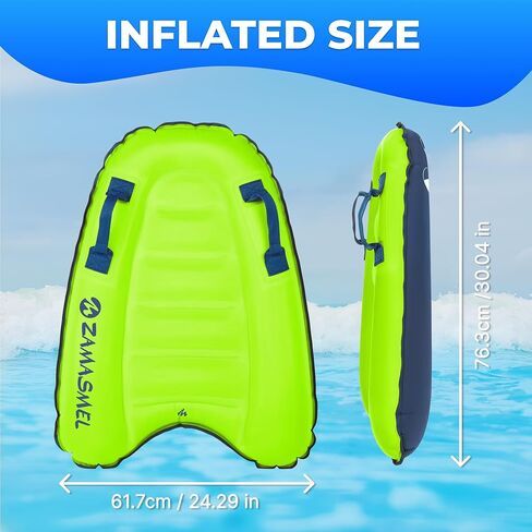 Premium Kids Boogie Boogie Board Lightweight Sweating Floating Surfboard for Beach & Pool Fun Fun Deanable Surf Body for Ride Summer Pool Floats & Beach Toys in Kuwait