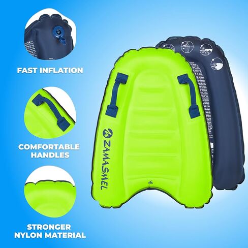 Premium Kids Boogie Boogie Board Lightweight Sweating Floating Surfboard for Beach & Pool Fun Fun Deanable Surf Body for Ride Summer Pool Floats & Beach Toys in Kuwait