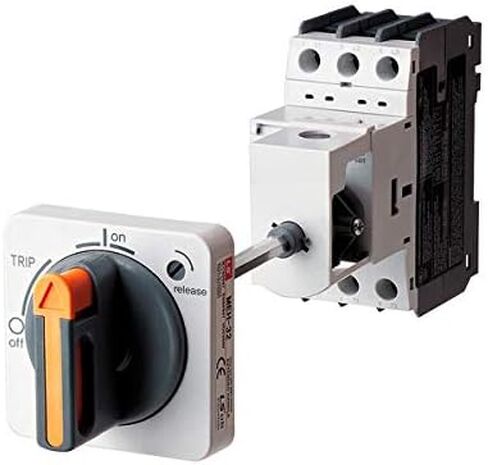 Manual Motor Starter Extended Rotary Handle and Shaft, for use with MMS-32H, Type 3R, 115mm (4.53") Shaft Length, BlackReplaces MMS-MEH32-115 in Saudi Arabia
