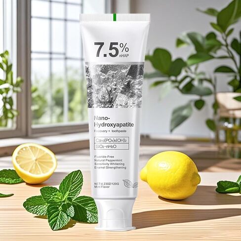 Hydroxyapatite Toothpastes for Enamel Protection and Tooth Strengthening, Gentle Mint, Safe for Sensitive Teeth, Daily Oral Care for Fresh Breath & Oral Health (2) in Saudi Arabia