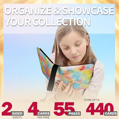 1080 Pockets Card Card Binder 9 Pocket ، Binder Card Card مع 60 صفحة قابلة للإزالة ، حامل ألبوم دفتر بطاقة Zipper [Protection] [Pleasant Touch Surface] in Kuwait