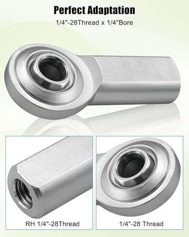4pcs RH 5/16 × 5/16-24 HEIM JOIND ROD AND KIT مع صواميل المربى ، اليد اليمنى 5/16 "- 24 موضوع × 5/16 in Kuwait