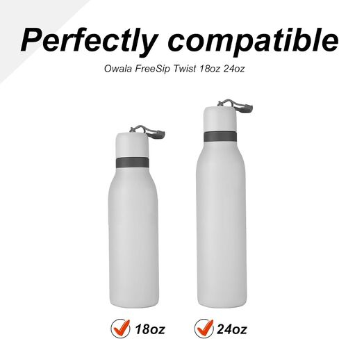 3pcs زجاجة ماء زجاجة زجاجة استبدال لـ Owala freesip twist 18oz 24oz ، زجاجة ماء من السيليكون الجزء العلوي من حشية الغطاء جزء من Owala Freesip Twist Series سدادة سدادة ، BPA مجاني in Saudi Arabia