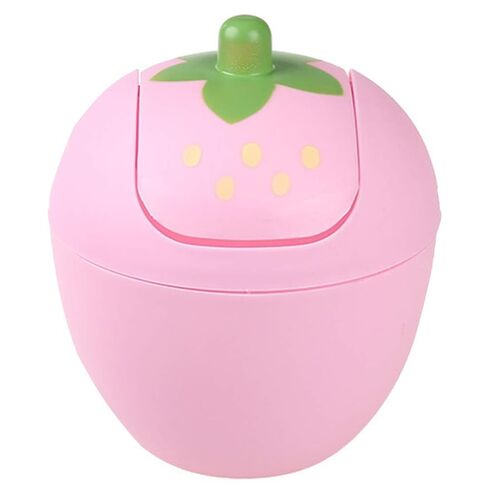 Toyvian Mini Desktop Swing Swing Swing Trash Can ، Pink ، 7.9 Gallons in Saudi Arabia