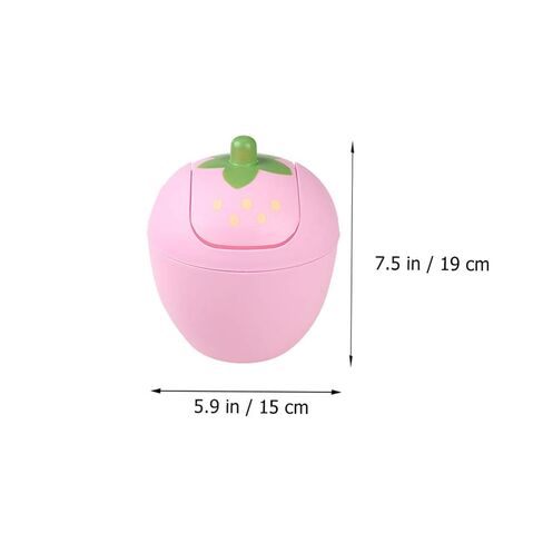 Toyvian Mini Desktop Swing Swing Swing Trash Can ، Pink ، 7.9 Gallons in Saudi Arabia