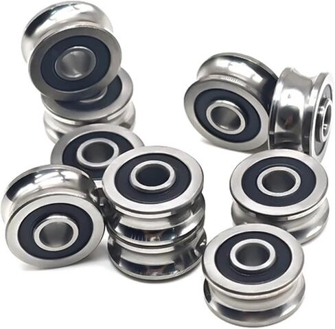 Screw Bolts Bearing Steel SG10 SG15 SG20 SG25 SG35 Groove Ball Bearings for CO2 Laser Engraving Cutting Machine 5PCS(SG66) in Saudi Arabia