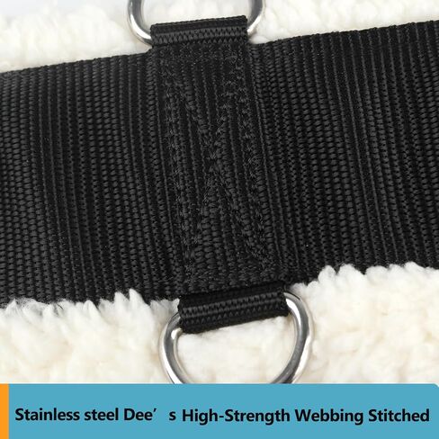 Esmorah Western Girths for Horses, Padded with Fleece, Breathable Back Cinch for Western Saddle with Stainless Steel Buckles, Anti-Slip Nylon Webbing Pony Horse Girth Choice in Kuwait