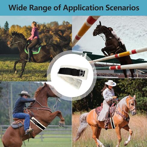 Esmorah Western Girths for Horses, Padded with Fleece, Breathable Back Cinch for Western Saddle with Stainless Steel Buckles, Anti-Slip Nylon Webbing Pony Horse Girth Choice in Kuwait