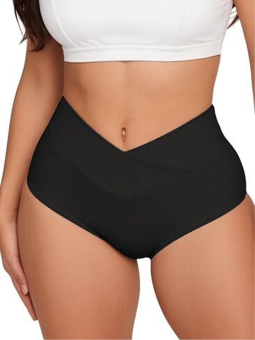 Women Crossover Booty Shorts Bikini Bottom High Waist Swimsuit Workout Dance Hot Pants Rave Festival Outfits in Kuwait