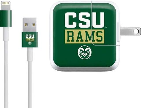Skinit Decal بشرة أخرى متوافقة مع iPad Charger (10W USB) - تصميم CSU Rams المرخص له رسميًا in Saudi Arabia