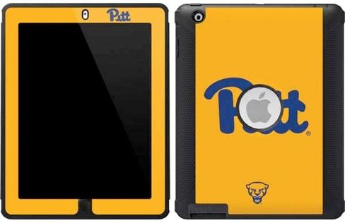 Skinit Skinit Skin Compatible مع Otterbox Defender ipad 2/3/4th Gen - College College Pitt Panthers التصميم الأصفر رسميًا in Kuwait