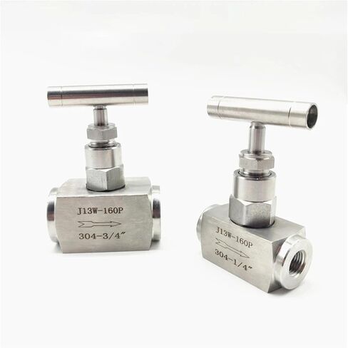الضغط العالي 1/4 "3/8" 1/2 "3/4" 1 "أنثى 304 من الفولاذ المقاوم للصدأ مغلقة من التحكم في تدفق رافعة صمام الإبرة (3/4" ، SS316_NPT) in Kuwait