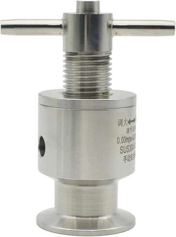 1.5 "Three Clip Sanitary Adjustable Pressure Reducing Safety Valve 0.5-5 Bar SS304 Stainless Steel Safety Exhaust Valve in Saudi Arabia
