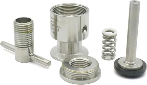 1.5 "Three Clip Sanitary Adjustable Pressure Reducing Safety Valve 0.5-5 Bar SS304 Stainless Steel Safety Exhaust Valve in Saudi Arabia