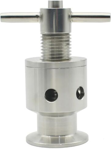 1.5 "Three Clip Sanitary Adjustable Pressure Reducing Safety Valve 0.5-5 Bar SS304 Stainless Steel Safety Exhaust Valve in Saudi Arabia