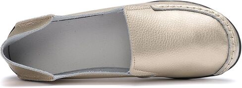 ANYUETE Women's Leather Loafers Comfortable Flat Shoes in Saudi Arabia