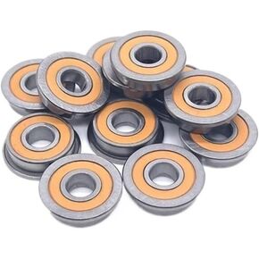 F695 2rs Flanged Bearing 5x13x4 mm, Orange Sealed Precision A7 3D Printer F695rs Bearings for VORON Belted RC, Pack of 20 Pcs in Kuwait
