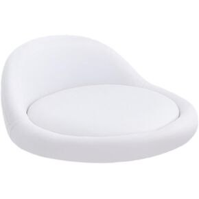 Seat Stool,Chair Round Replacement,Chair Seating Stool with Low Backrest PU Leather Accessory, Purple in Kuwait