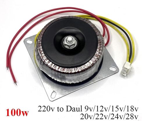 100W 220V إلى Dual 9V/12V/15V/18V/20V/22V/24V/26V/28V طاقة محذوية لصوت مضخم HIFI (24V-0-24V) in Kuwait