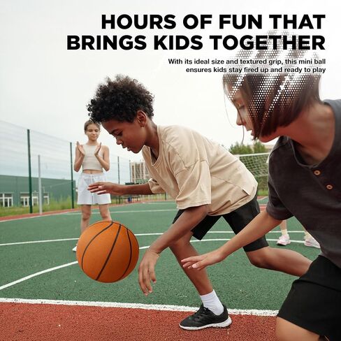 LifeWorks Rubber Basketball - Size Size Seize ، بحجم 29.5 ، مصنوع لألعاب كرة السلة الداخلية والخارجية - تم بيعها (مضخة غير متضمنة) ، برتقالية ، حجم 7 in Kuwait