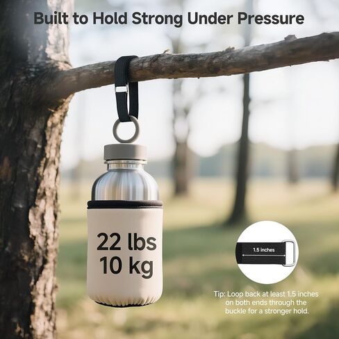 Cable Matters Hook and Loop Straps with Buckle, 30ft Roll with 45 Metal Buckles, 0.6 Inch Wide Adjustable Cable Straps, Black in Saudi Arabia